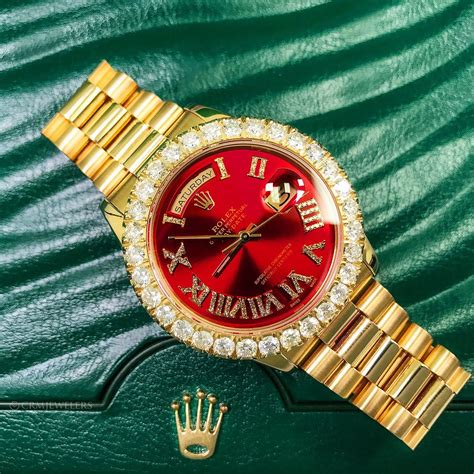 gold rolex red face replica|Rolex knock offs.